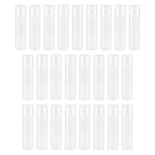 12 Packs: 25 ct. (300 total) Clear Plastic Lip Balm Tubes by Make Market®